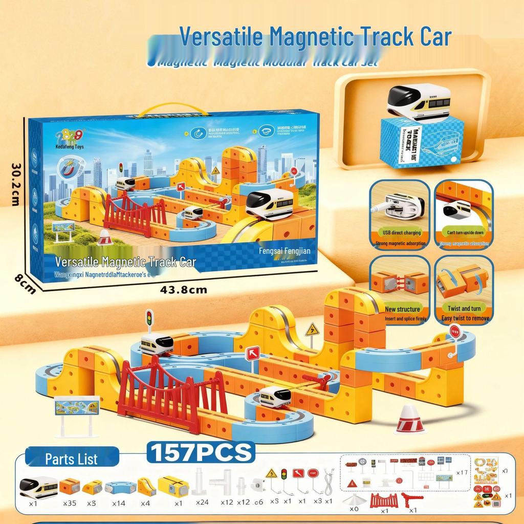 Magnetic Levitation Track Blocks: DIY Educational Toy for Kids
