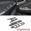 LHD RHD For Isuzu D-MAX DMAX MU-X MuX -2024 Carbon Fiber Window Lift Switch Cover Trim ide Door Armrest Frame Car Styling