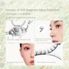 WOSADO Magnetic Eyelashes, No Glue Required, Natural-Looking, Korean-Style, Black Color, 9.5-10~11-10mm Length, 21.5mm Width