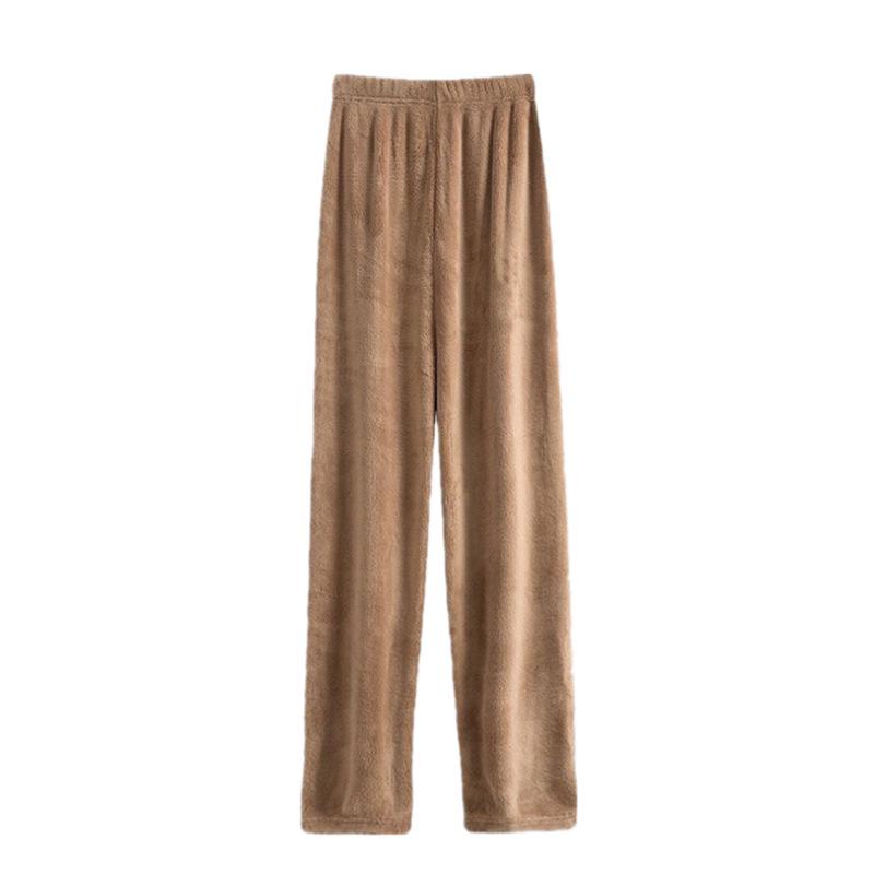 

Женские спальные брюки из кораллового флиса - Теплые, свободные и удобные для осени/зимы One Size [40-70 kg]