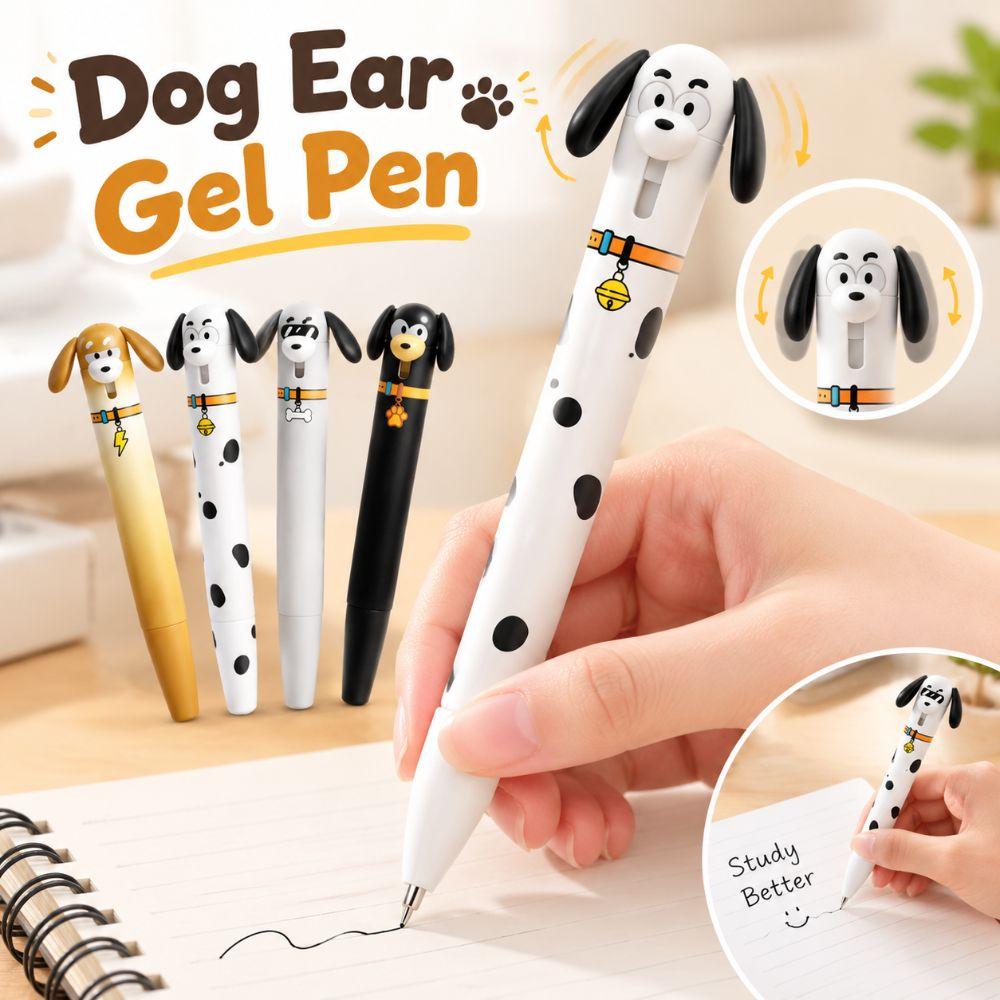 0.5mm ST Tip Cute Dog Gel Pen Fast Drying Ink Student Gel Pen Creative Writing Pen Exam Practice