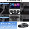 For MAZDA 5 2006-2010 9 Inch Car Fascia Frame Decorative Panel Mounting Auto Interior Accessories