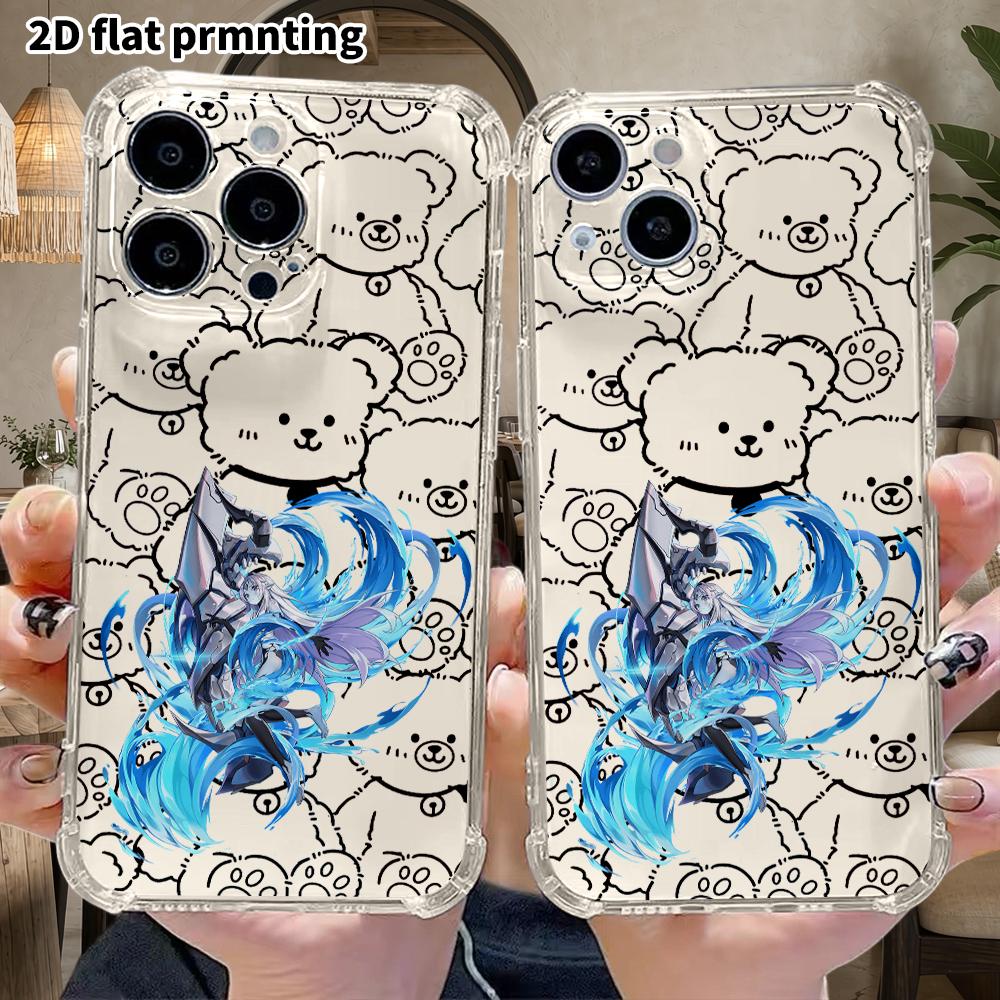 Phone Case: 2D flat, suitable for iPhone 18 17 16 15 14 13 Pro, transparent with corner protection, fairy girl, Christmas and Halloween gift