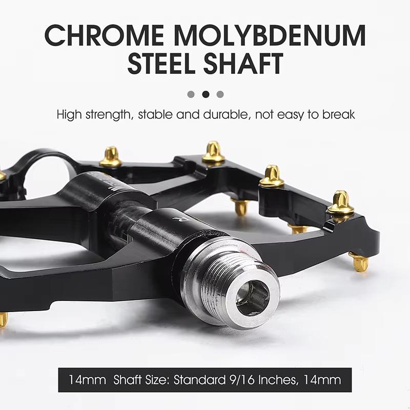 WEST BIKING 3 Bearings Bicycle Pedals Ultralight BMX MTB Road Bike Flat Pedal Aluminum Anti-slip Waterproof Cycling Accessories