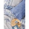 Parure de lit - 1 housse de couette 220 x 240 cm + 2 taies d'oreiller 60 x 60 cm - 100% coton renforcé - Bleu
