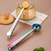 2pcs Stainless Steel Coffee Spoon Clip Household 2in1 Milk Powder Spoon Sealing Clip Golden Measuring Spoon Kitchen Baking Tool