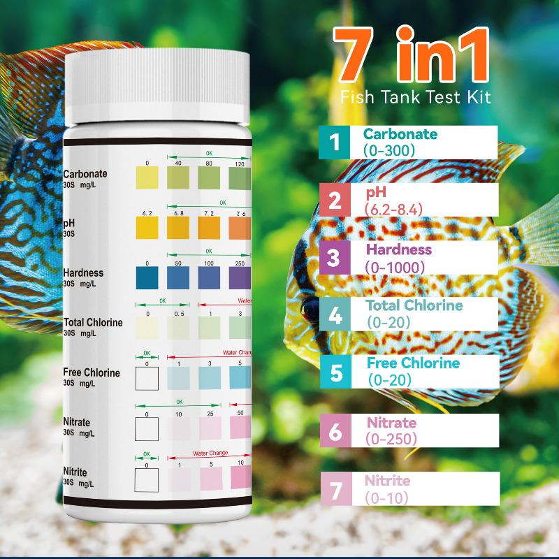 Aquarium Test Strip Freshwater Swimming Pool Aquarium Water pH Test Strips Water Quality Fish Tank Test Strip PH Quality Kit