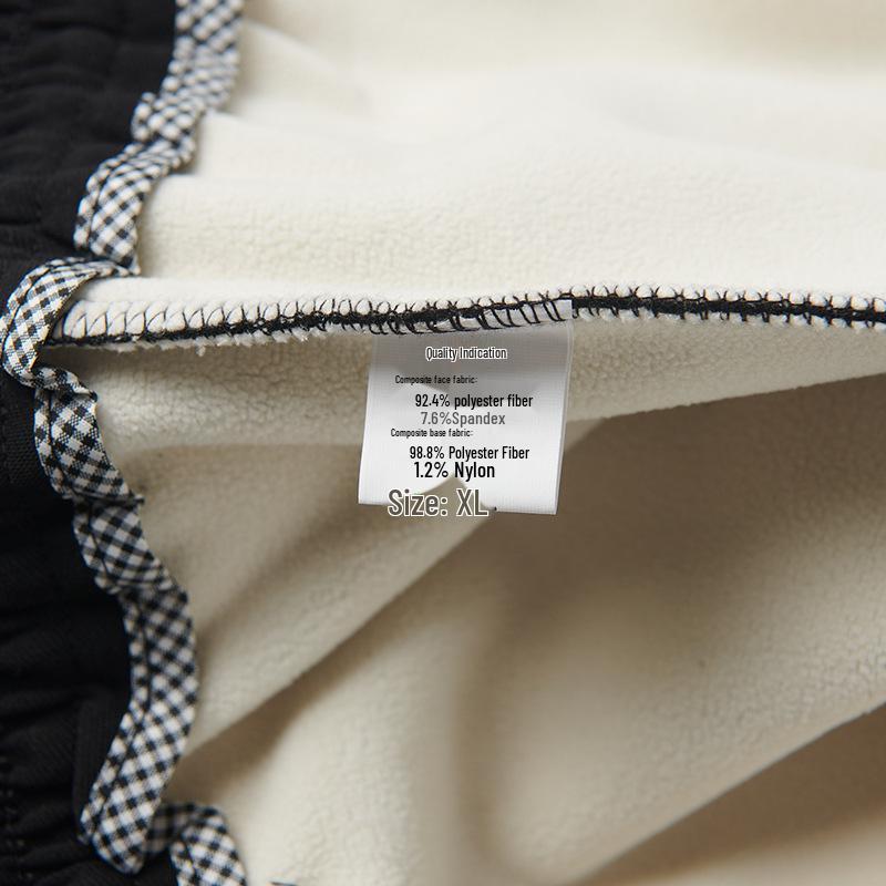 High Waist Straight Leg Velvet Warm Trousers for Middle-Aged Women – 50s Mom Style