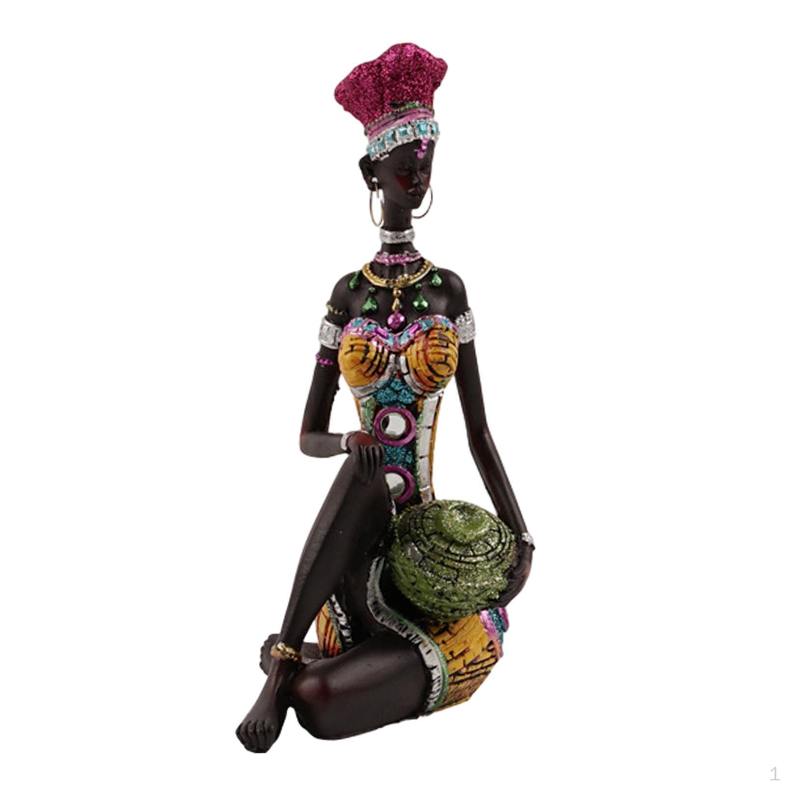 

Статуя африканской дамы, настольная скульптура, легкая женская фигурка, для Style D