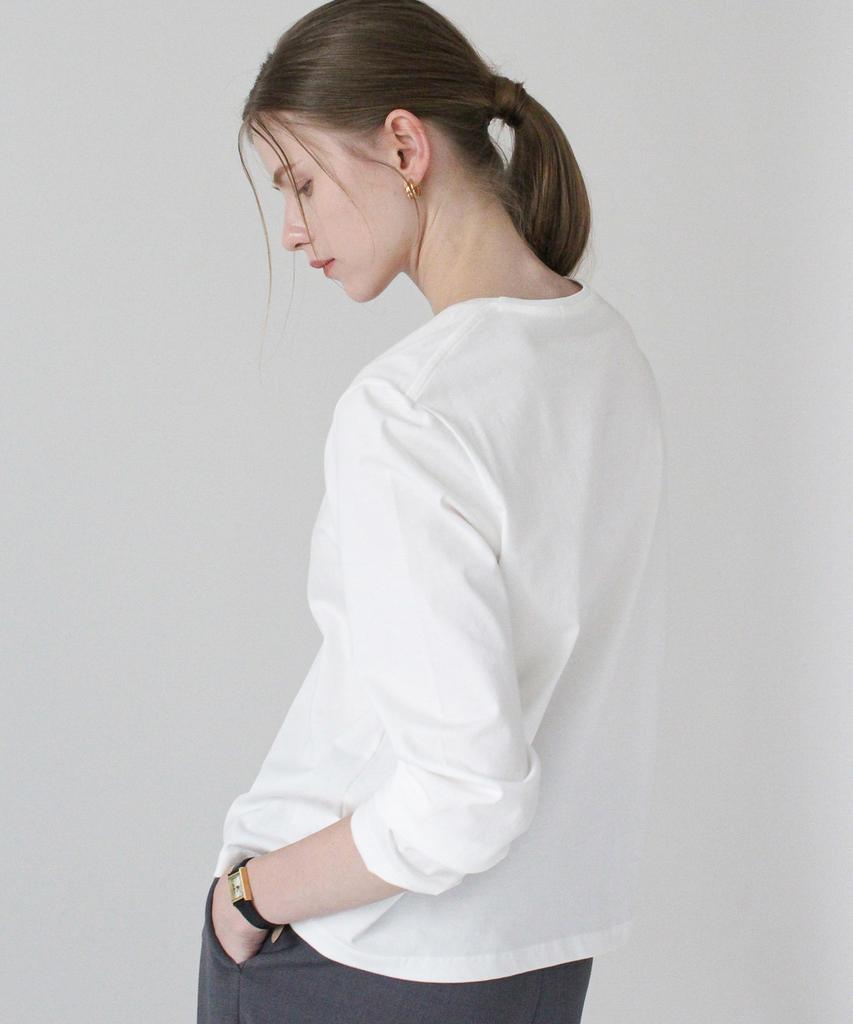 Keullaepeu Silket Cotton Round T-Shirt_Ivory
