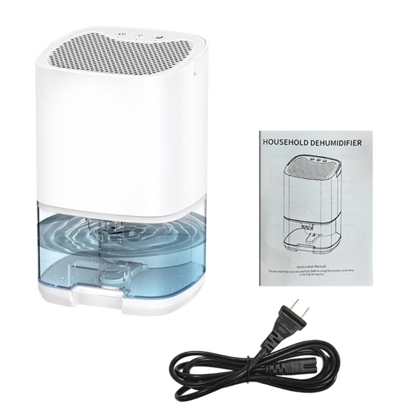 

Dehumidifiers for Bedroom Home Basement Closet 34OZ Small Dehumidifier with 7 LED Light Quiet Auto Shut Dehumidifier белый