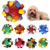 QQ Bouncy Rainbow Sniffing Ball: Interactive Foraging and Training Toy for Cats and Dogs