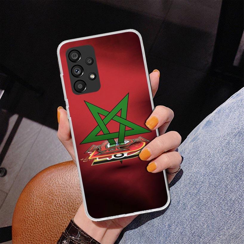 Morocco Flag Phnoe Case for Samsung Galaxy A17 A37 A57 A16 A26 A36 A56 A15 A14 A13 A55 A54 A53 A35 A34 A33 A25 A24 A23 A52 Galax
