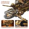 Vintage Steampunk Mecha Whale Ship Building Blocks 1979pcs Retro Steam Boat MOC Bricks Toys Sci-Fi Sailboat Model Birthday Gifts