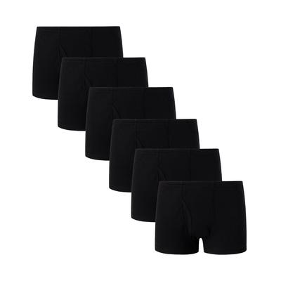 Wowoo Place Cotton Set of Comfortable and Breathable Underwear for Toddlers and Soft and Pure Size 130 Boys' 100% Panties, 6, Kids, Soft, Black,