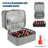  US Warehouse Quick Ship Nail Polish Storage Box, Double-Layer Organizer with Multi-Spacer for Small Bottles & Tools