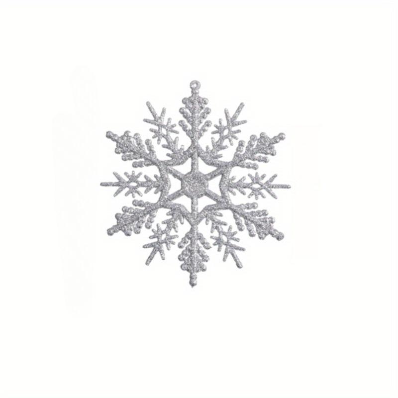 

24Pcs/Lot 10cm Snowflakes Hanging Ornaments Holiday Party Home Decor Accessories Christmas Ornaments Snowflake