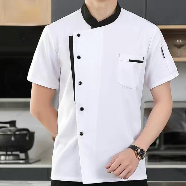 Unisex Chef Jacket Mens Chef Jacket Restaurant Kitchen Chef Uniform Restaurant Hotel Kitchen Cooking Clothes Catering Chef Shirt