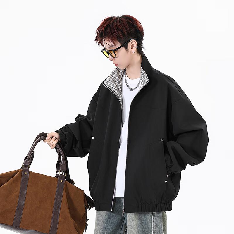 Wassup Sohot Men's Plaid Casual Lapel Jacket