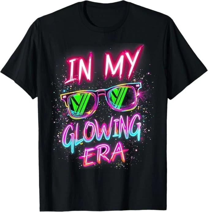 In My Glowing Era Groovy Colorful Bright T-Shirt 2XL
