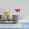 Hugging Pear Book Stand Ceramic Bookend Fine Workmanship Bookshelf Ornament Blessing Scene Layout