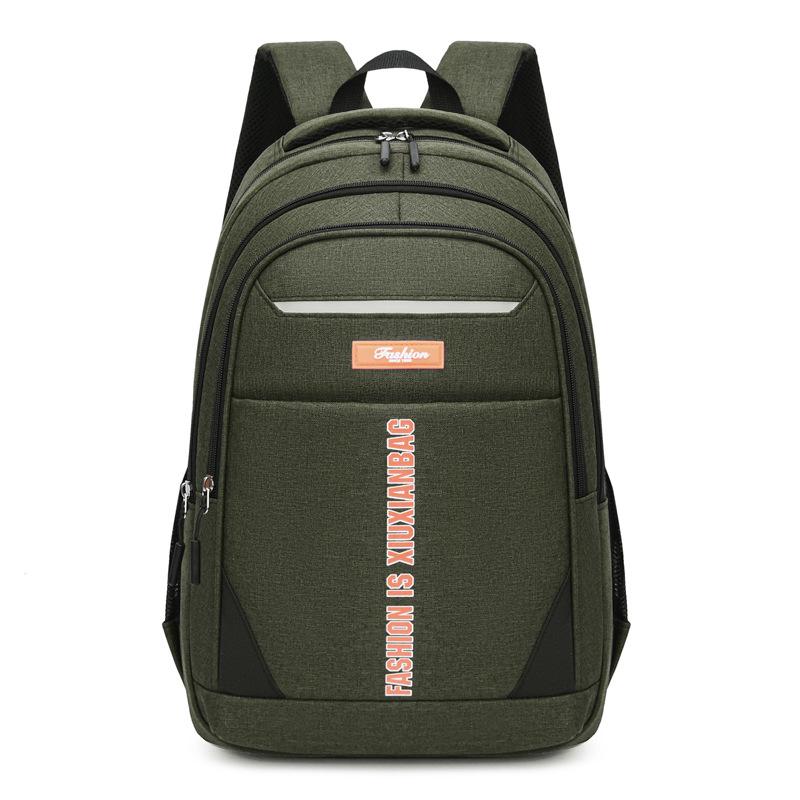 Large capacity leisure travel backpack multi-layer storage college student schoolbag simple computer business backpack