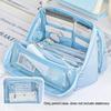 Large Capacity Transparent Pen Bag DIY Stationery Box Cute Transparent Pencil Case  Office