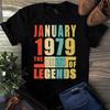 January 1979 The Birth Of Legends Vintage Unisex Men's and Women's T-shirts