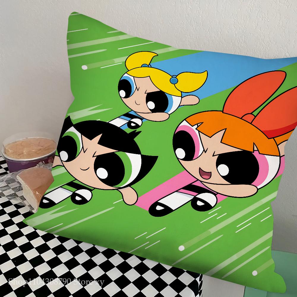 1Pc Classic Cartoon T-The Powerpuff Girls Pillow Bedroom Sofa Leisure Comfort Cushion Car Living Room Home Decoration