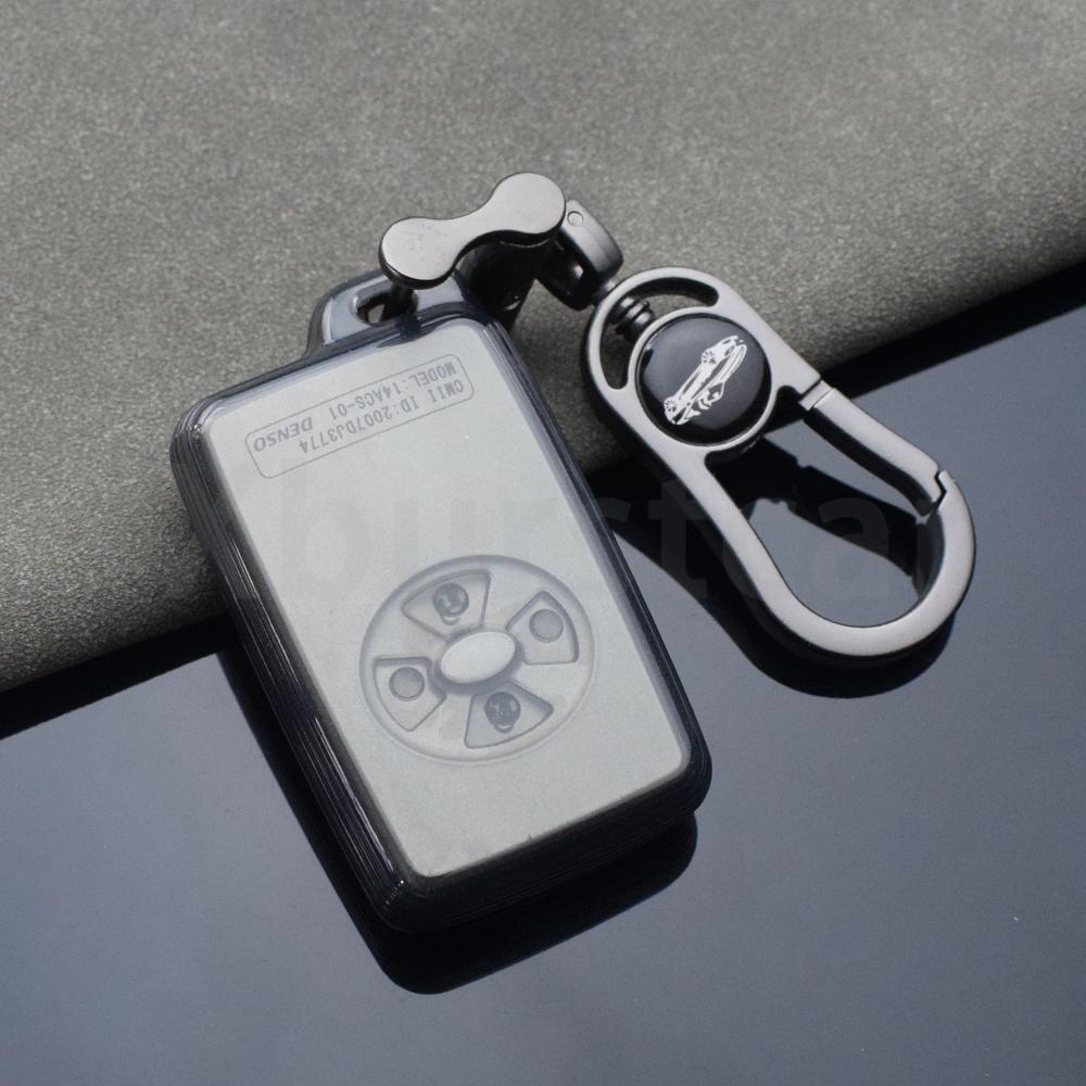 Transparent Tpu Shell Fob Holder For Toyota Noah Tarago Mark X Rav4 Voxy Corolla Yaris Estima Car Key Case Cover Accessories