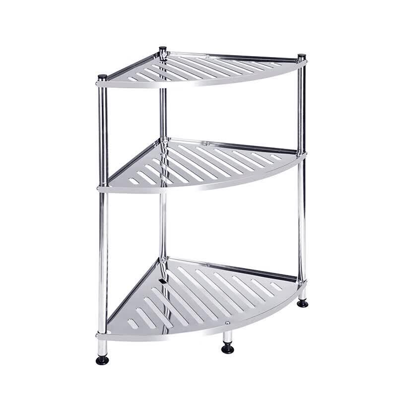 Stainless Steel Bathroom Corner Basin Rack