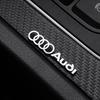 4pcs car audio decorate 3D Aluminum Badge Emblem Sticker For Audi A4 A3 A5 A6 A1 A7 A8 Q2 Q3 Q5 Q7 Q8 TT Accessories Car Styling