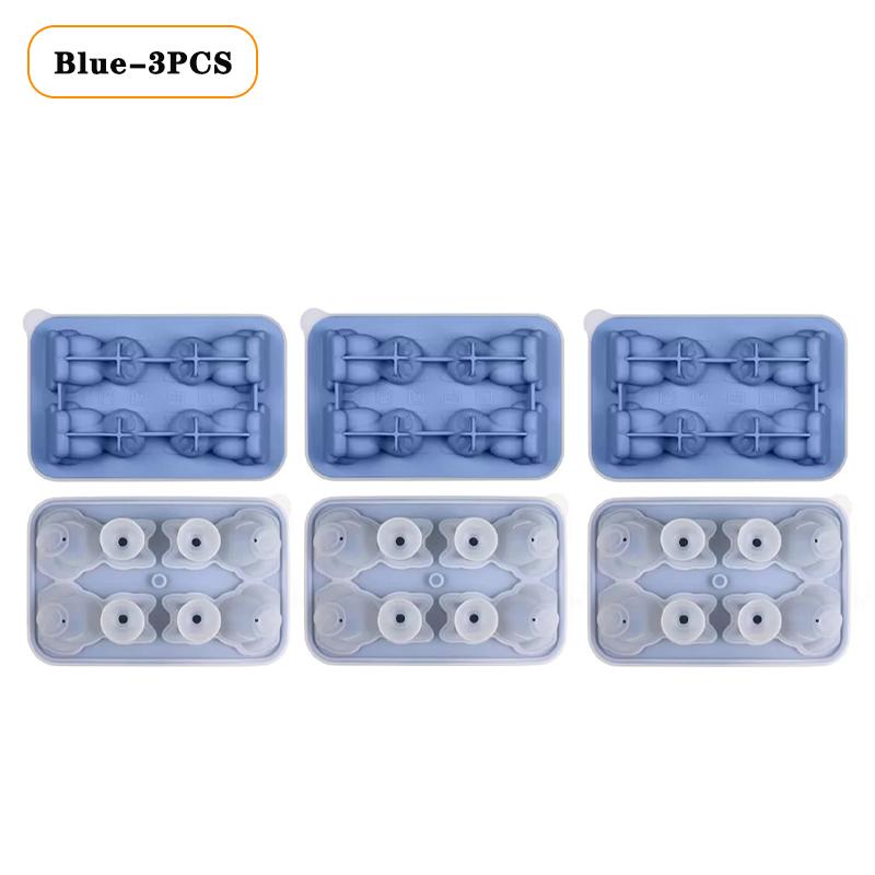 1/3/5PCS Cat Shape Silicone Ice Cube Tray Animal Ice Mold Kitten Ice Maker for Flexible Ice Tray for Whiskey Cocktail Water