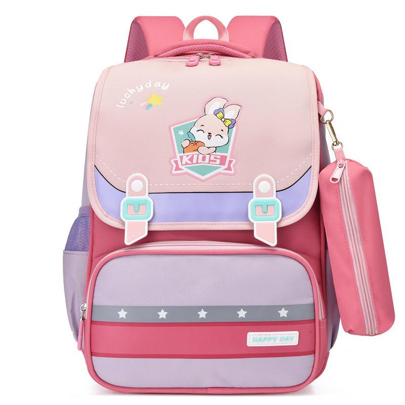 Cute Cartoon Large Capacity Lightweight School Backpack For Girls With Breathable Waterproof Fabric