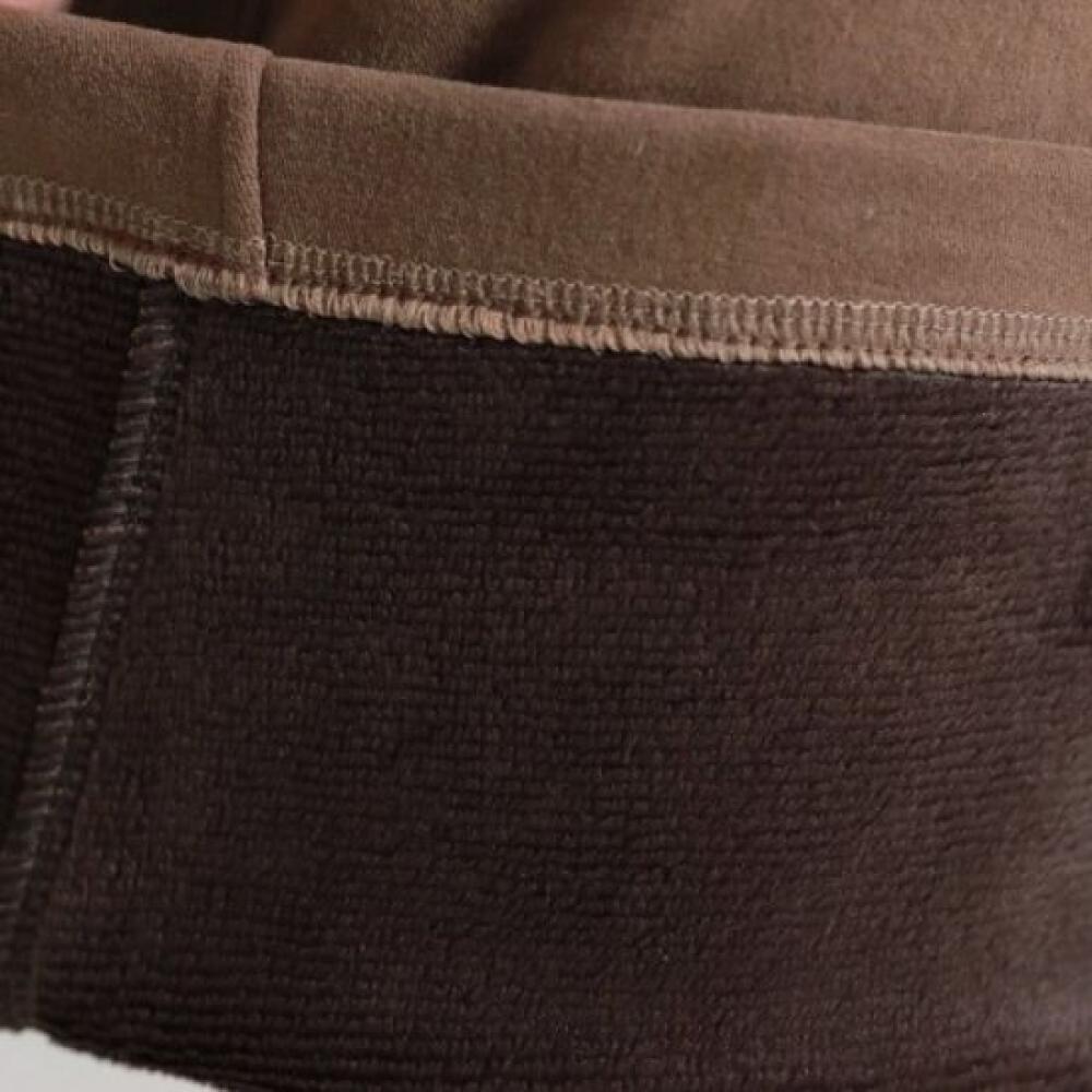 From Heart Women Warmth Diagonal Fleece Cotton Straight Pants