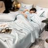 A-Class Water Washable Ice Silk Summer Cool Quilt Set, Summer Air Conditioning Embroidered Quilt, Heavenly Silk Summer Blanket