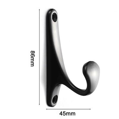 2Pcs Hangers Hook Aluminum Alloy Home Storage Hanger Wall Hooks For Towel Hook