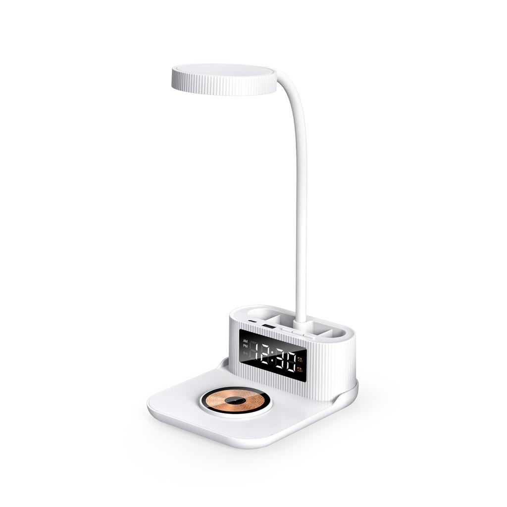 High-quality Desk 3 in 1 Wireless Charger With Lamp Organizer Alarm Clock Fast Charging Station Wireless Charger