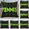 Funny Word Sports Cushion Cover Pillowcase Ultra Soft Skin Friendly Fabric Cloud Like Comfort  Concealed Zipper
