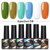 6-Color Nail Polish Glue Set, Popular Color Nail Glue, Phototherapy Nail Polish Glue Can Be Matched Arbitrarily.