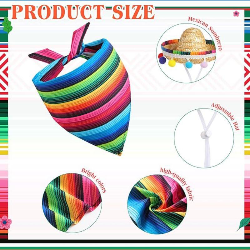 Chovatelské potřeby Bílá husa Klobouk Šátek Sada Dekorace Velká bílá husa Barevný kožešinový míč Slaměný klobouk Pruhovaný trojúhelníkový šátek