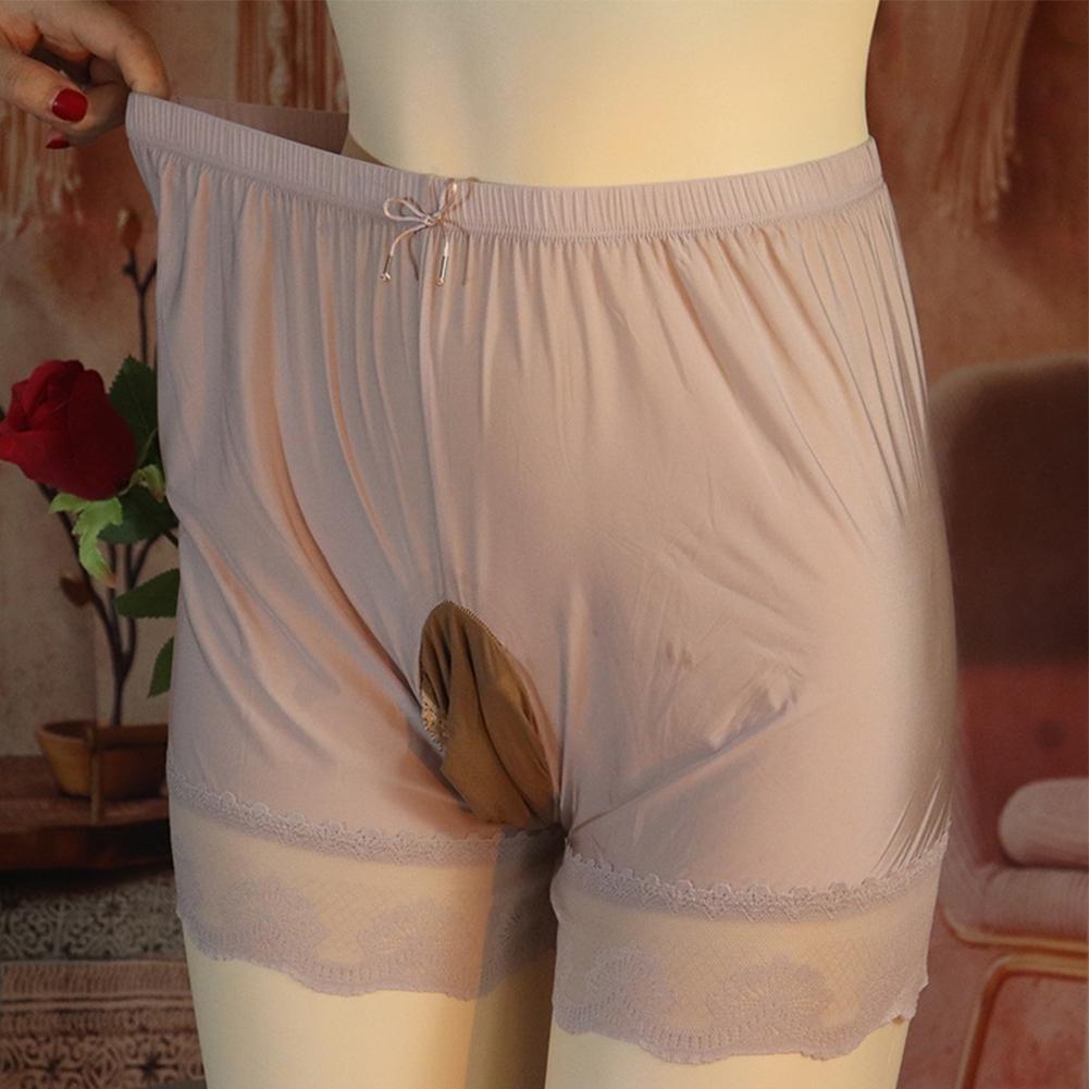 Boxer Brief Men Boxers Breathable Lingerie Underwear Mesh
