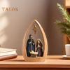 Heilige Familie Harz Figurine Krippen Advent Statue Joseph Jungfrau Maria Geburt von Jesus Skulptur Home Office Desktop Dekoration Ornament