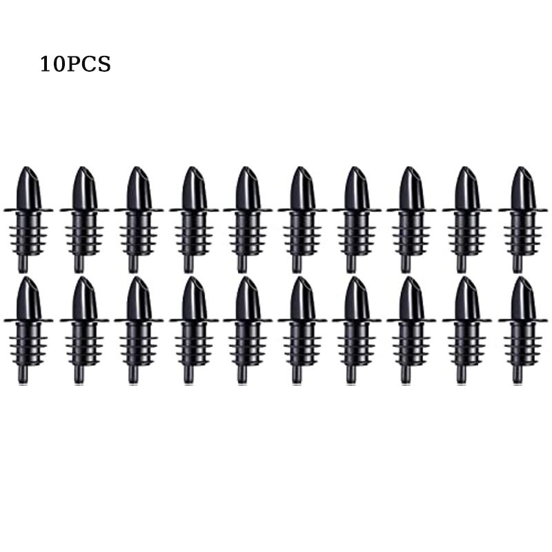 

100 штук дозаторов для бутылок ликера, дозаторы потока, пластиковые носики, черные дозаторы для бутылок для баров, клубов, пабов, ресторанов, кофеен
