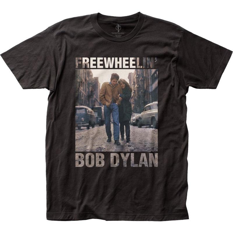 Bob Dylan Freewheelin Unisex T-Shirt Music Classic Concert Rock Band Tee New Black S