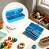 Shelf and Drawer Storage Case for ZipString Aracna, Blue Hard Shell Plastic Box with Hinged Shell Form for Travel Bag Carry and Daily Use