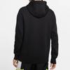 Nike Sportswear Logo Patch Fleece Pullover Hoodie Men Tops Black CJ4776-010