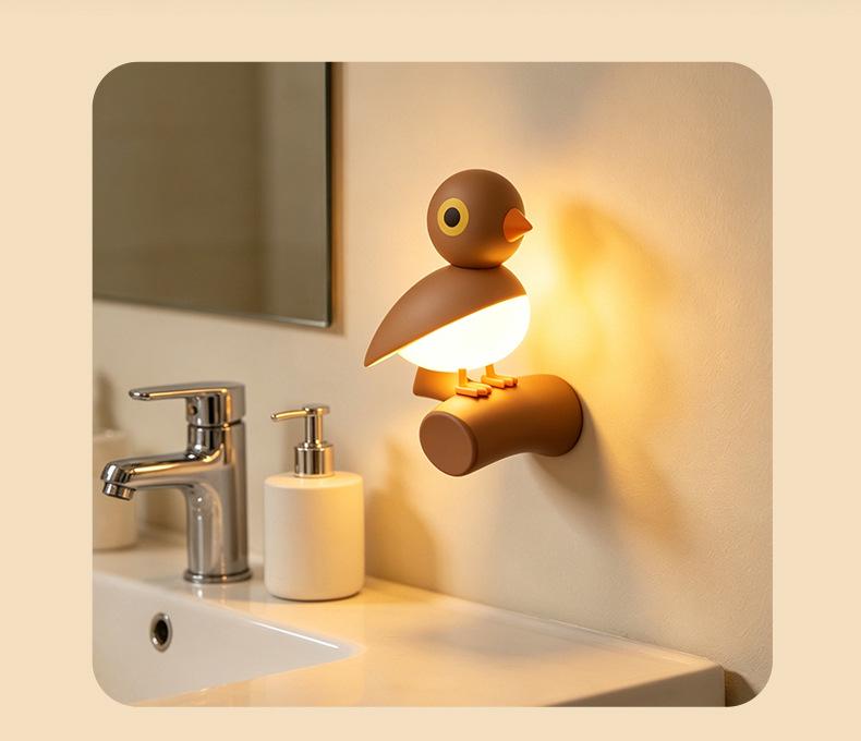 Lucky Bird LED Motion Sensor Night Light – Nordic Decorative Bedside Lamp