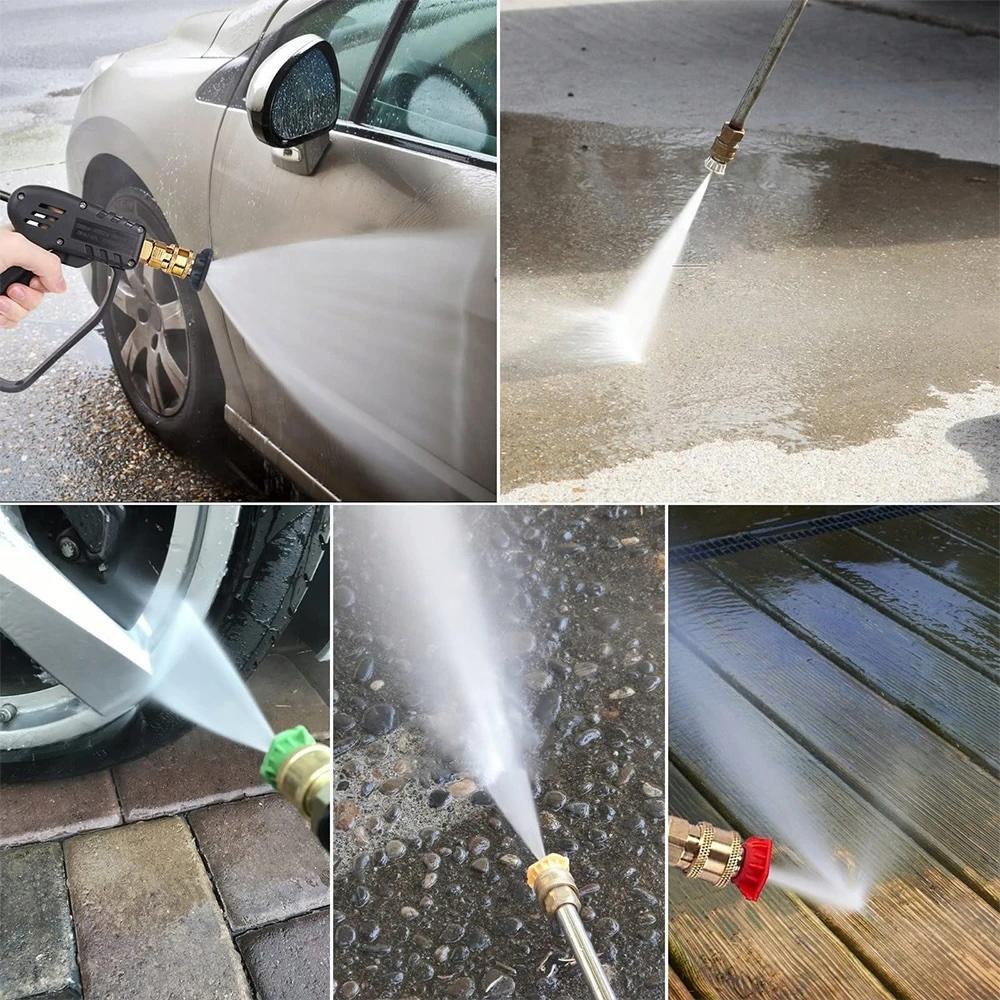 Rosfix Zestaw Do Myjki Karcher K2-K7 – Pistolet Ciśnieniowy + Pianownica 1L + 5 Dysz | Gęsta Piana Do 200 BAR | Szybki Montaż