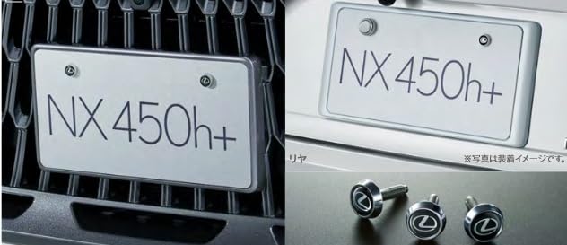 Genuine Lexus license plate lock bolt with Lexus logo sticker for sealing and theft prevention (LEXUS)